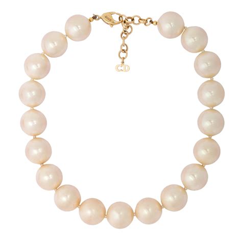 dior jewelry pearl|christian dior chunky necklace.